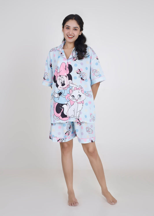 Minnie & Marie Cartoon Shorts Set